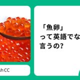 「魚卵」って英語でなんて言うの？