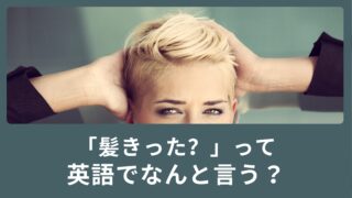 「髪きった？」って英語でなんて言うの？美容室で使える英語表現もご紹介！
