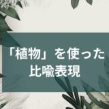 いくつ知ってる？面白い英語の比喩表現～植物編～ 